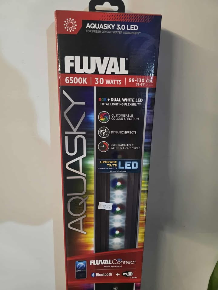 30w Fluval Aquasky Controllable LED light 39-51" 3.0